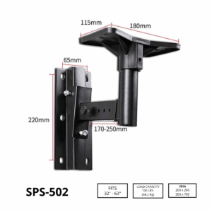 sopprte a pared bocina de sonido speakestand wall mount